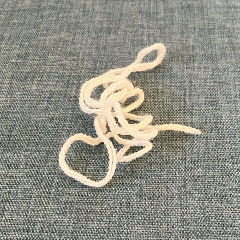 White Needlepoint Thread Yarn